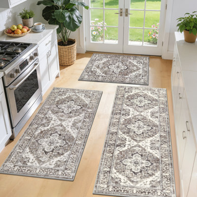 Tapis de cuisine Chassia antidérapant (ensemble de 3)