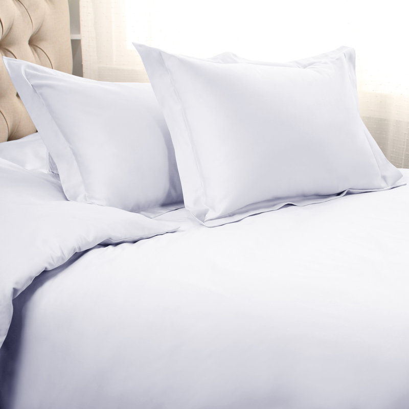 Arling Certified Egyptian Cotton Modern Solid 3 Piece Duvet Cover Set, null, null