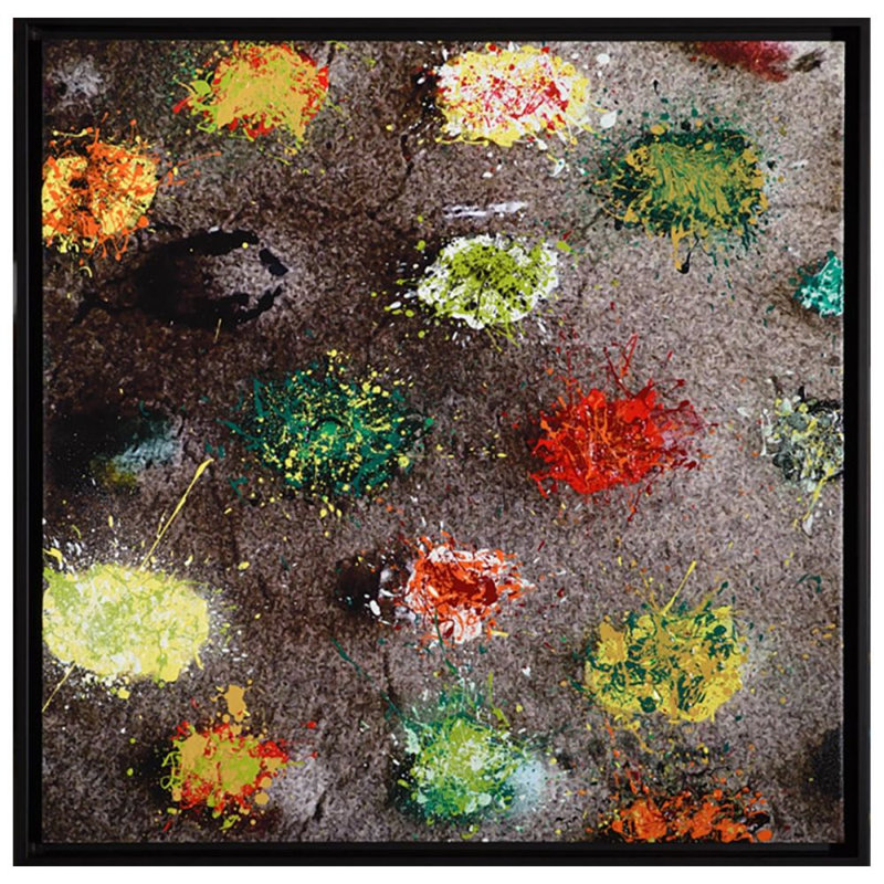 Pebbles 3 par Michael Wolk - cadre flottant, impression sur toile