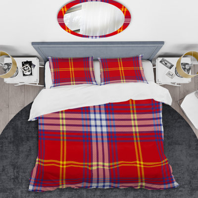 Red Microfiber 3 Piece Duvet Cover Set