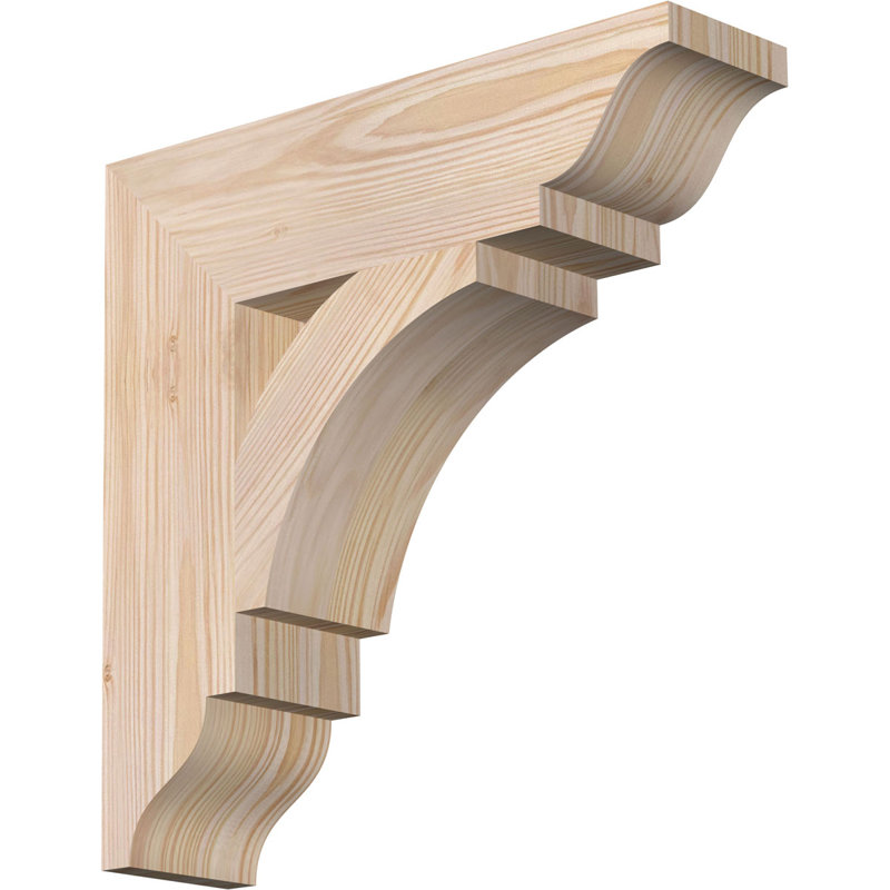 Support traditionnel Thorton, Douglas (lisse), H 14 po x l 3,5 po x P 14 po