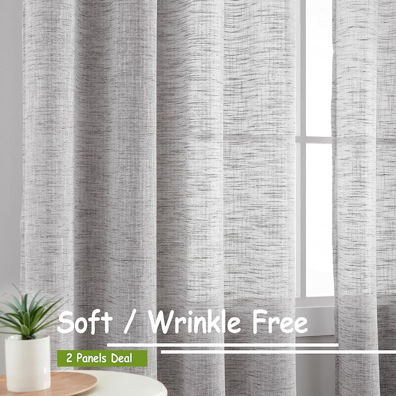 Walberto Semi Sheer Curtain Pair