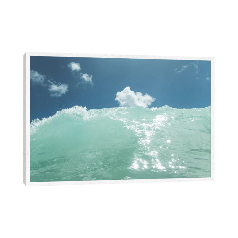 Hawaii Water V 1 Piece Wall Art on Canvas, 66.04cm H x 101.6cm W x 3.81cm D, White Framed