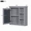 Armoire de salle de bain murale polyvalente avec plusieurs options de rangement et design moderne-734004292