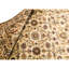 Hand-Knotted High-Quality Cream and Cream Area Rug