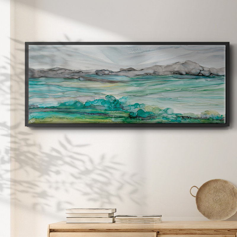 «Pastoral Abstract», toile encadrée, H 12 po x l 30 po