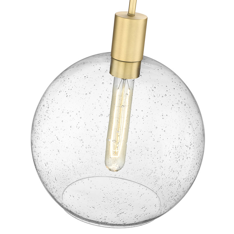 1 - Light Single Pendant, Olde Brass