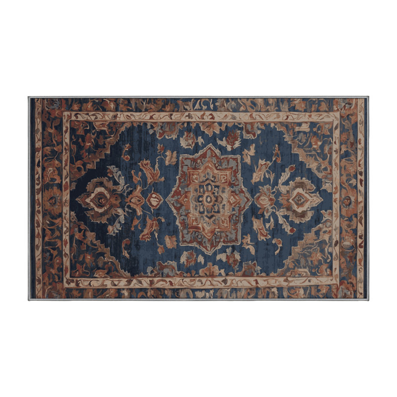 Tapis gris soyeux et moelleux, Rectangle 6 pi x 9 pi
