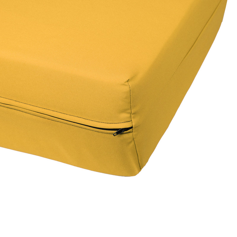 Housse pour canapé-lit réversible en tissu de polyester réversible avec fermeture à glissière 3 côtés, Simple, Cannelle