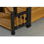 Grande niche pour chien en bois avec boîte de rangement et station d'alimentation