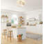 Plafonniers encastrés en rotin, luminaire de chambre de bébé 3 lumières Boho pour chambre à coucher, mini lustre en rotin, petit lustre blanc pour le couloir de la salle à manger-134306706