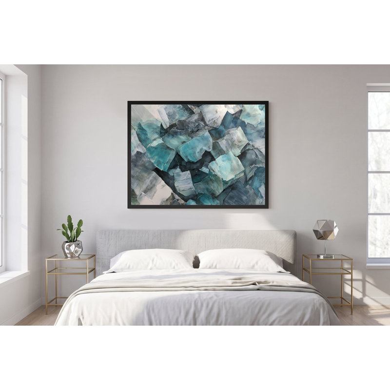 Teal Veil, 26" H x 20" W