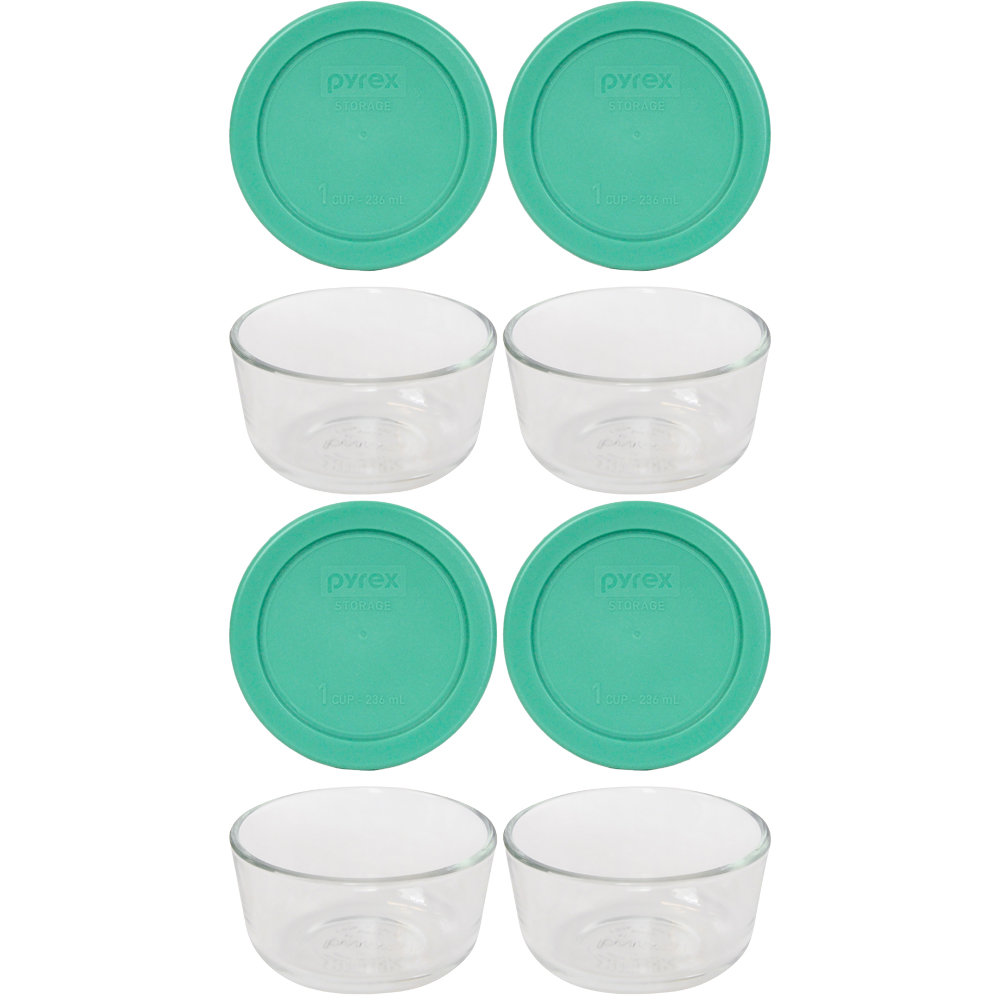 Glass 4 Container Food Storage Set (Set of 4) Pyrex
