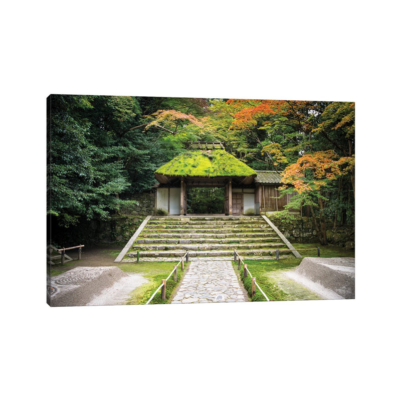 Honen-in Tempel in Kyoto, Japan 1 Piece Wrapped Canvas Wall Art, 20.32 cm H x 30.48 cm W