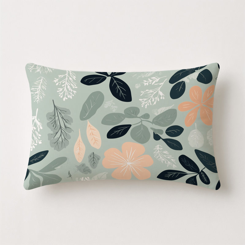 Blooming Fields Indoor And Outdoor Throw Pillow, Rectangle 14"H x 20"W