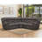 Manasas 3-Piece 97.8'' Wide Classic And Overstuffed Soft Faux Leather Manual Reclining Corner Sectional-96677589