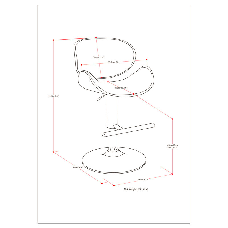 Tabouret de bar pivotant Bentwood , Brun, Noir, noir, noir, noir