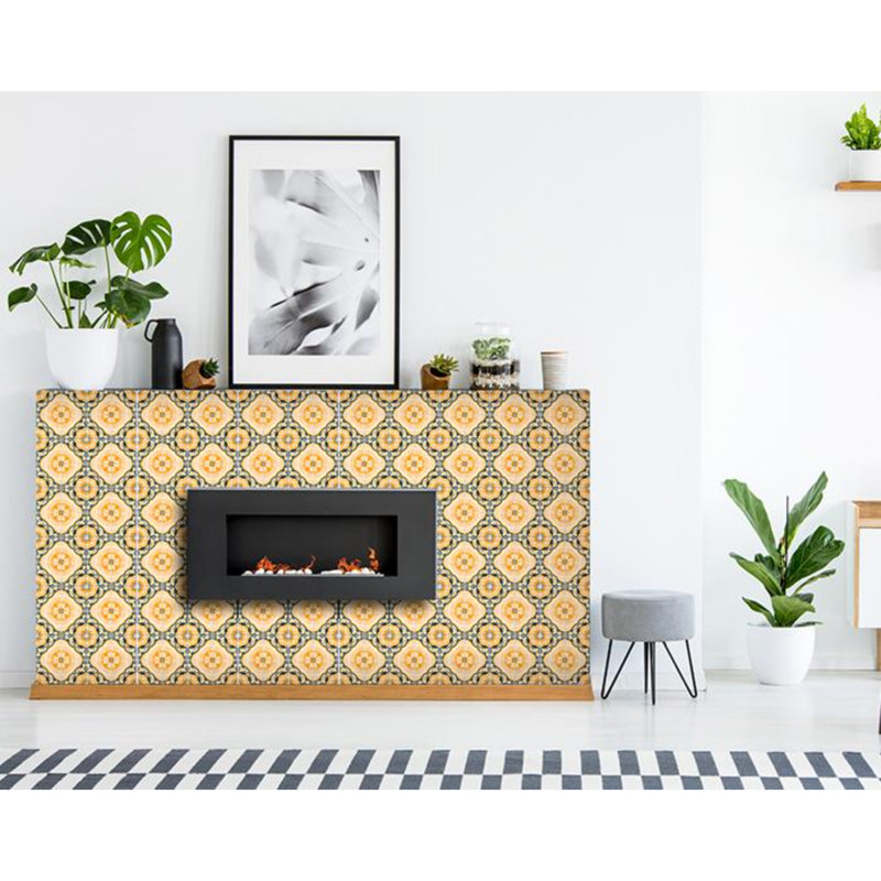 Ensemble de carrelage mosaïque auto-adhésif en vinyle 8 po x 8 po