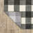 Dashelle Distressed Gingham Plaid Charcoal/Ivory Area Rug-502397503