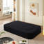 Canapé-lit pliable 78,7 po 2-en-1 avec couverture et 2 coussins, siège moelleux en velours côtelé-2034293094