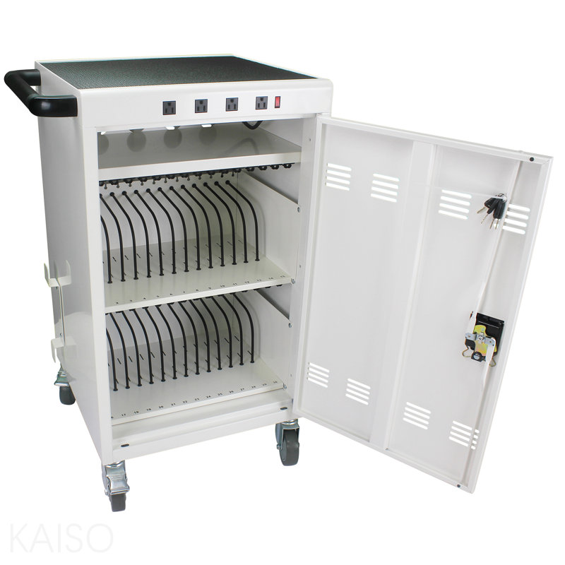 Chariot de charge mobile et armoire de rangement pour tablettes et ordinateurs portables 31 + 4 appareils