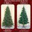 Arbre de Noël pré-éclairé, arbre de Noël artificiel haut de gamme avec lumières et branches en PVC, arbre de Noël à charnières pré-éclairé avec base en métal pour les fêtes, les fêtes et la décoration intérieure-613870587