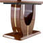 Table de salle à manger rectangulaire, table moderne avec base en U-119328132-116307348