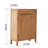 Solid Wood Grain Minimalist Shoe Cabinet 20 Pair Solid Wood Shoe Storage Cabinet