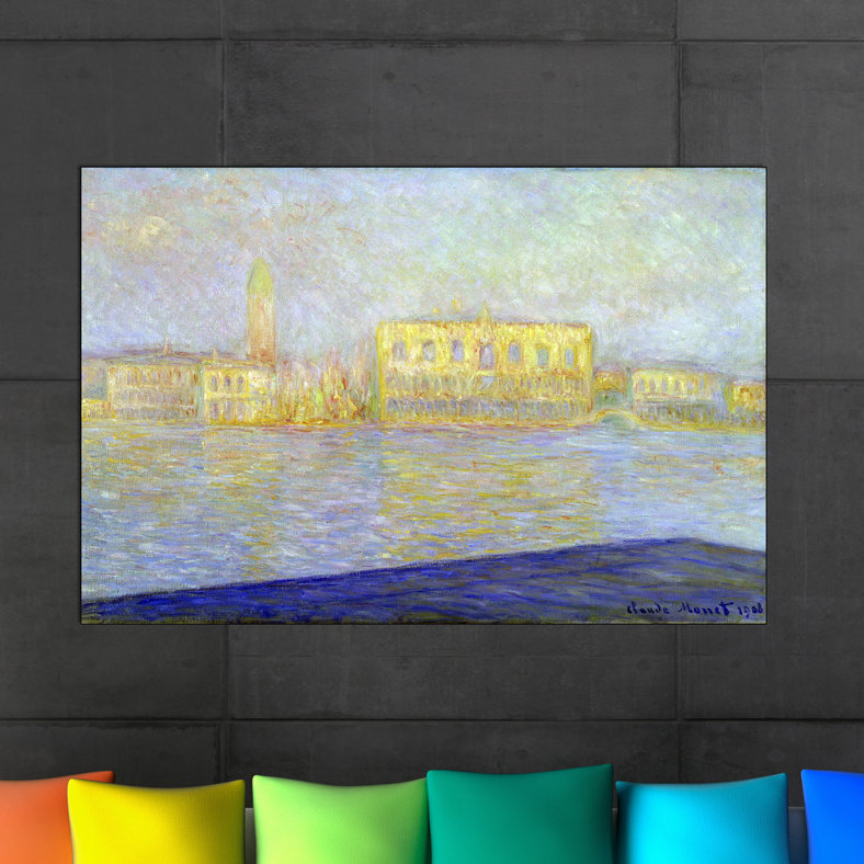 Claude Monet - Wrapped Canvas Painting, 90cm H x 135cm W x 1.8cm D