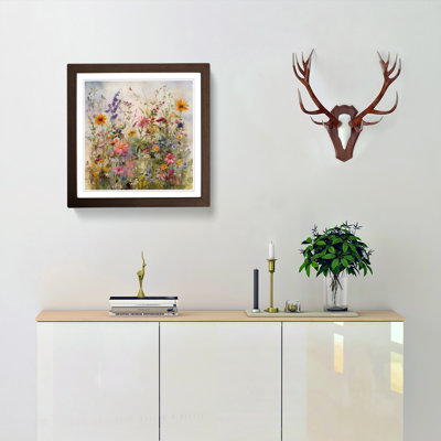 Meadow Floral Art No.5 - Framed Print