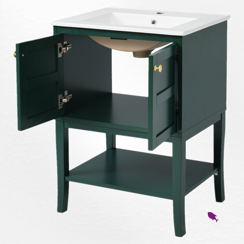 Ensemble de meuble-lavabo simple 24 po avec plateau 24 po
