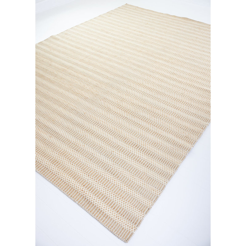 Jute & Wool Striped Rug, 8' x 10', Violet Pearl