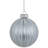 3'' Striped Glass Ball Ornament