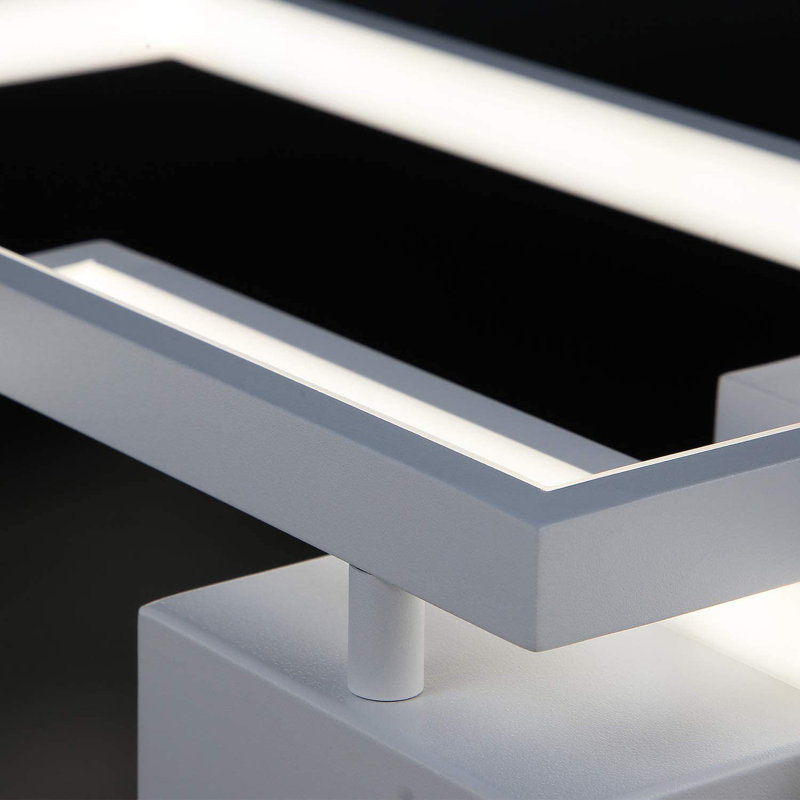 Bergevin LED Semi Flush Mount, White