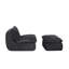Chaise ergonomique désossée à compression complète avec pivot et repose-pieds-465250186