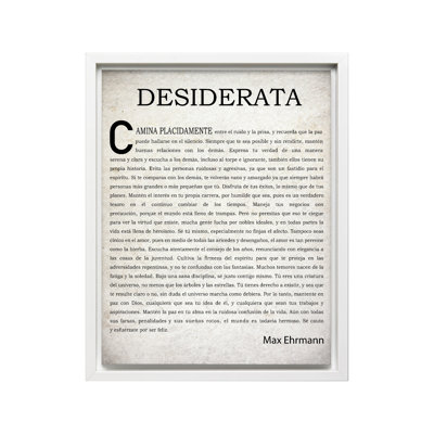 Max Ehrmann Desiderata