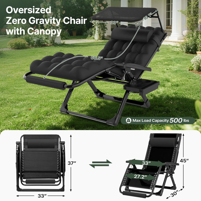 Fauteuil Zero Gravity, 1, Black
