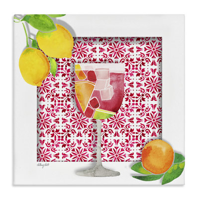 Fruity Sangria Drink Canvas, design by Hillary Holt