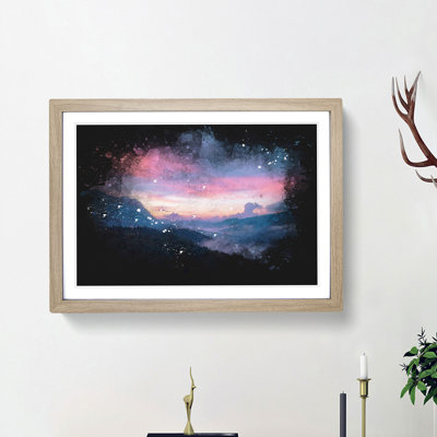 Mountain View of Romania - Picture Frame Graphic Art Print