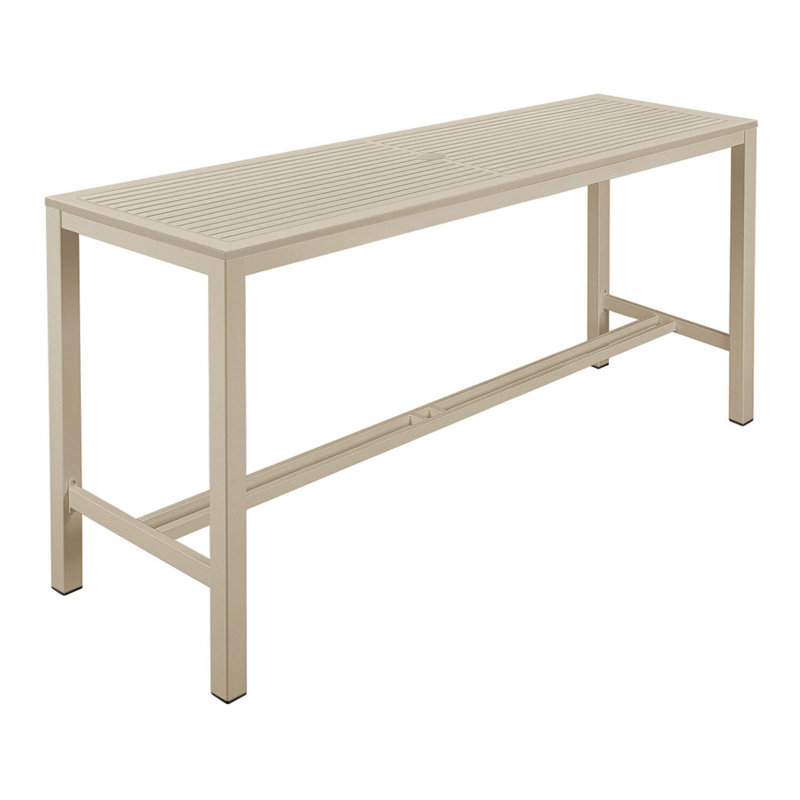 Aura Bar Table, 41" H x 79" W x 28" D, Champagne