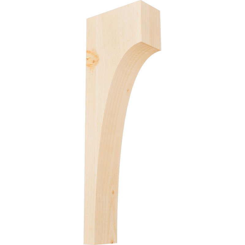 Huntington Corbel, H 24 po x l 3,5 po x P 8 po, Sapin de Douglas, Lisse
