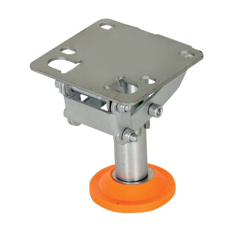 Steel Floor Lock, 3.9" H x 4.4" W x 4.4" D