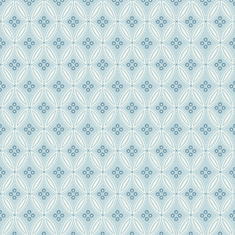 Stone Lace - Wallpaper, Daytime Blue, Premium Paper