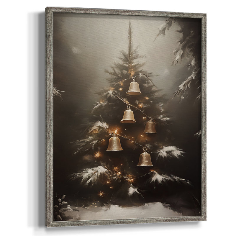 «Christmas Holiday Art», série 2-CLV, reproduction encadrée - bois massif, H 21 po x l 17 po