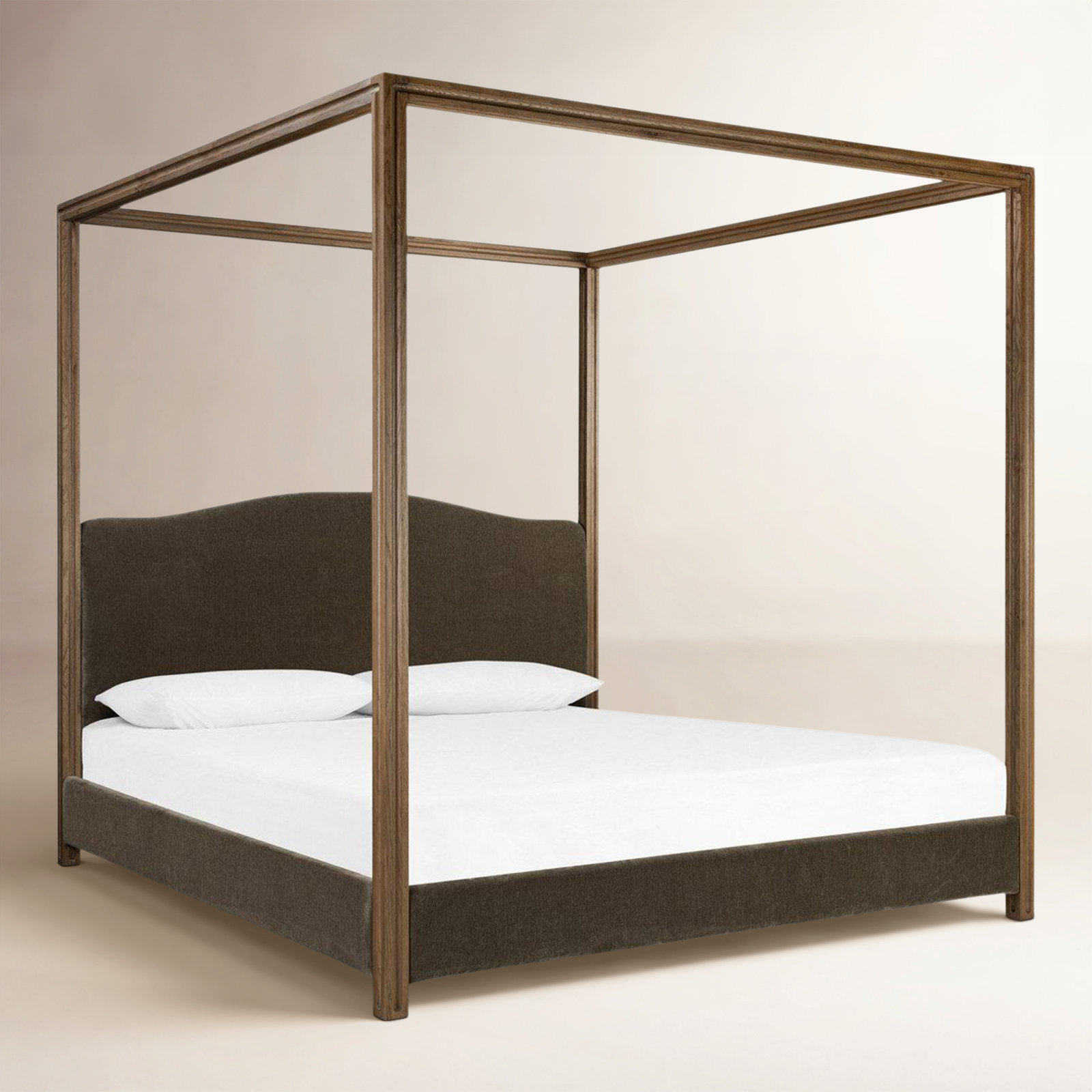 Jodie Canopy Bed-Malmo Olive, Queen