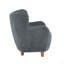 Fauteuil d'appoint incurvé rembourré à oreilles-470816173
