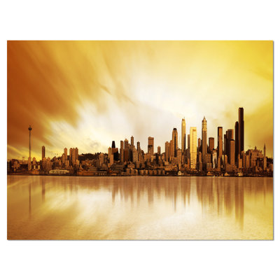 «Seattle Panorama Landscape», reproduction de photo sur toile tendue