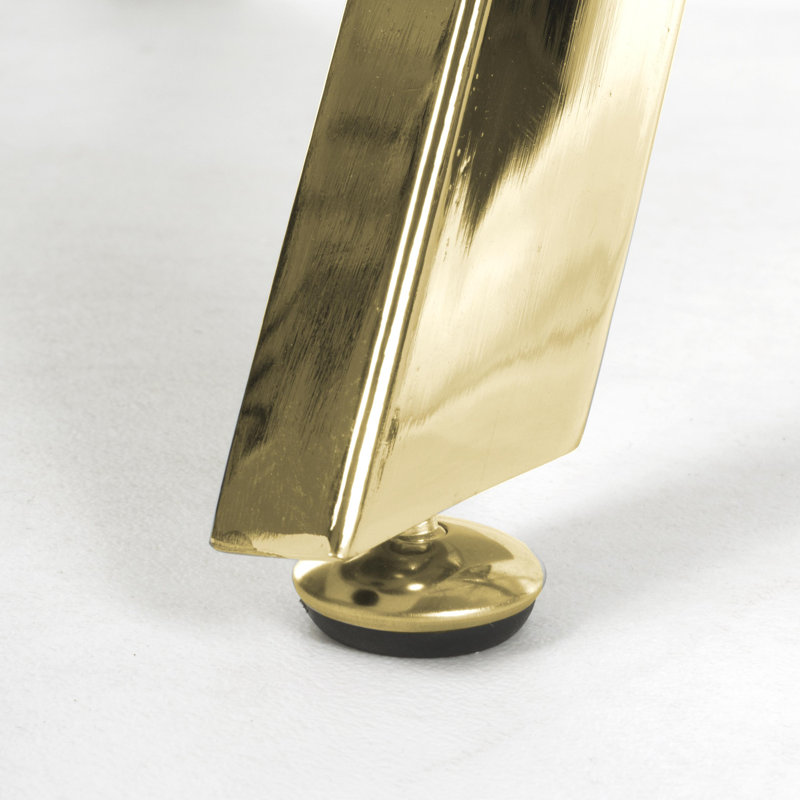 Bardha 40cm Glass Top Console Table, Gold