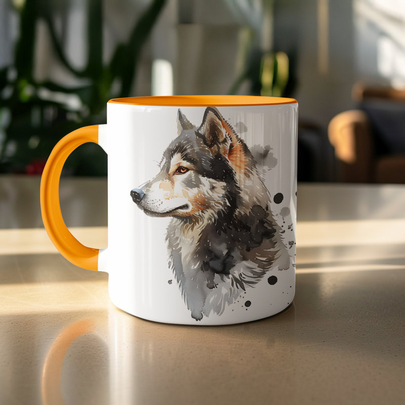 Mug, Orange, 2