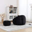 Fauteuil à billes en chenille avec mousse à mémoire de forme à haute résilience, pour la détente dans un dortoir et un repose-pieds multifonctionnel de bureau, densité de différents environnements